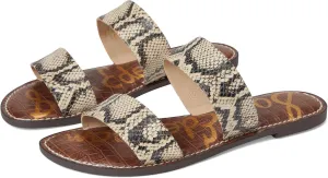 Sam Edelman Women's Gala Flat Sandal, Roccia, 9.5 Wide