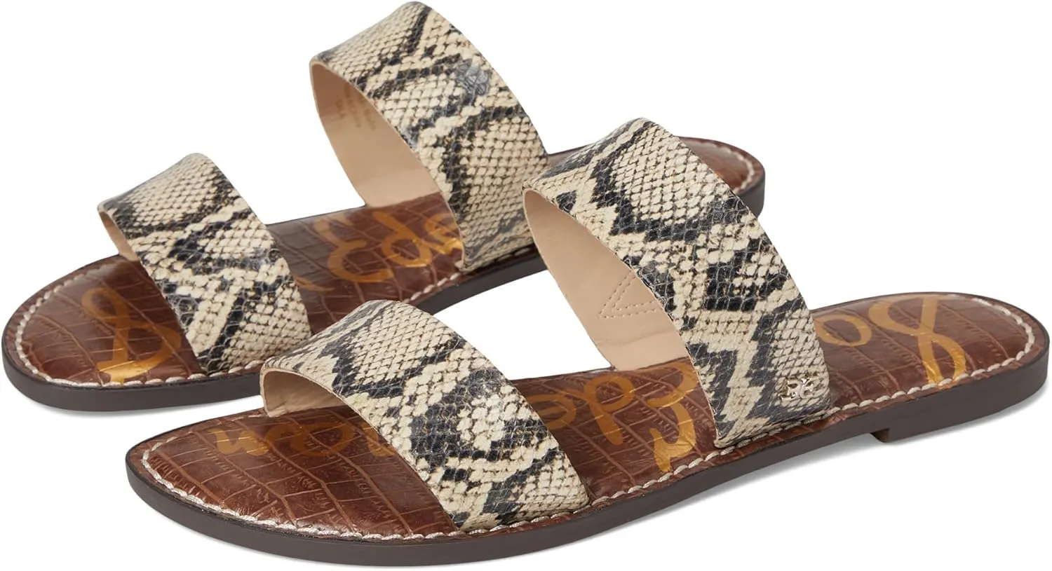 Sam Edelman Women's Gala Flat Sandal, Roccia, 9.5 Wide