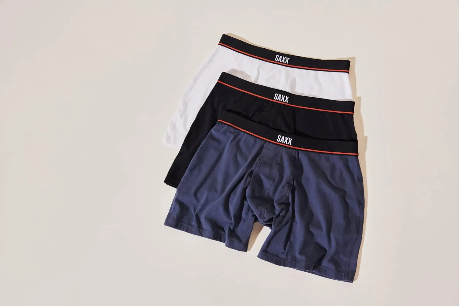 SAXX Underwear Co. Men's Underwear with Pouch Non-Stop Stretch Cotton Boxer Brief Fly 3Pk
