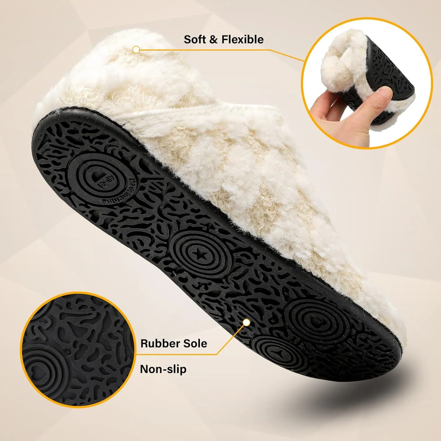 Scurtain Slippers for Women Men House Slipper Socks Lightweight Unisex Adults Barefoot Shoes Non-Slip Travel Slippers