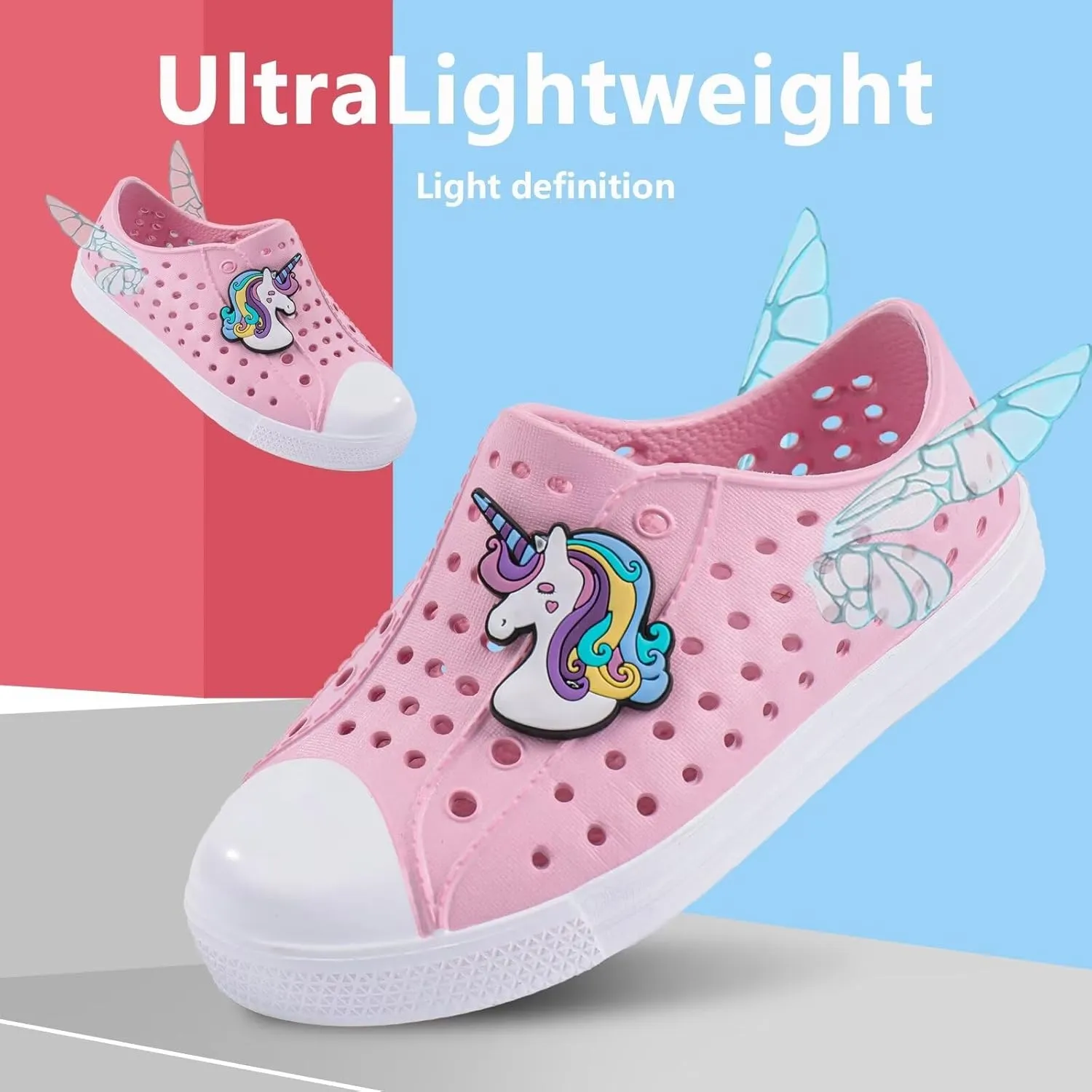 seannel Kids Water Shoes Slip-On Sneaker Lightweight Breathable Sandal Outdoor & Indoor