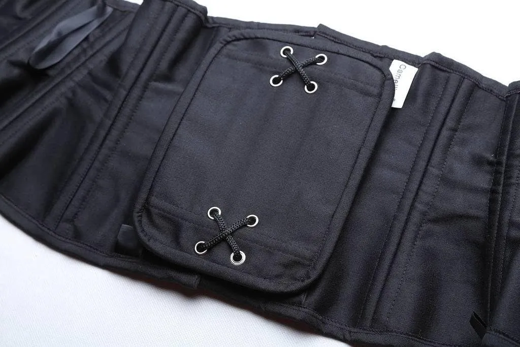 SHAPERX Women's Heavy Duty Corset Double Steel Boned Waist Trainer Corsets Underbust Body Shaper