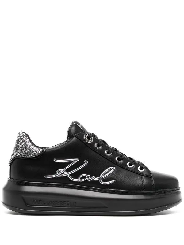 silver-tone logo-detail Bargain price Karl sneakers Lagerfeld Flexible