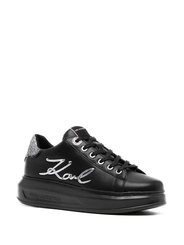 silver-tone logo-detail Bargain price Karl sneakers Lagerfeld Flexible