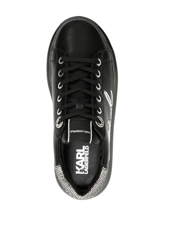 silver-tone logo-detail Bargain price Karl sneakers Lagerfeld Flexible