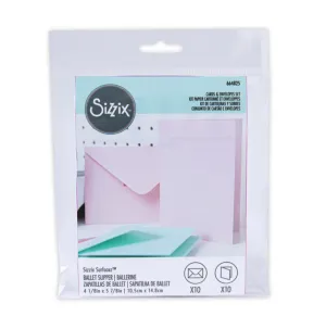 Sizzix Card & Envelope Set A6 Ballet Slipper (10&10pcs)