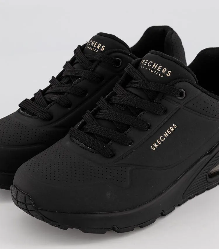 SKECHERS 73690 UNO STAND ON AIR BLACK/BLACK