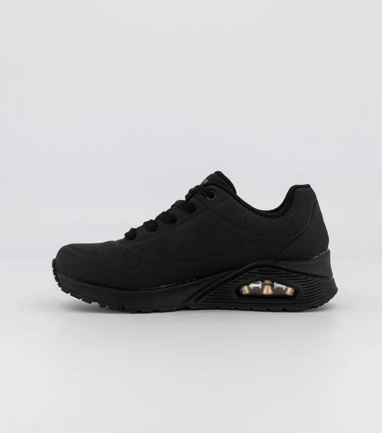 SKECHERS 73690 UNO STAND ON AIR BLACK/BLACK