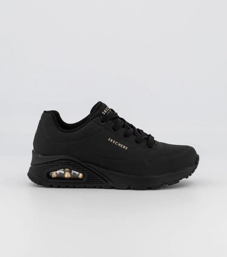 SKECHERS 73690 UNO STAND ON AIR BLACK/BLACK
