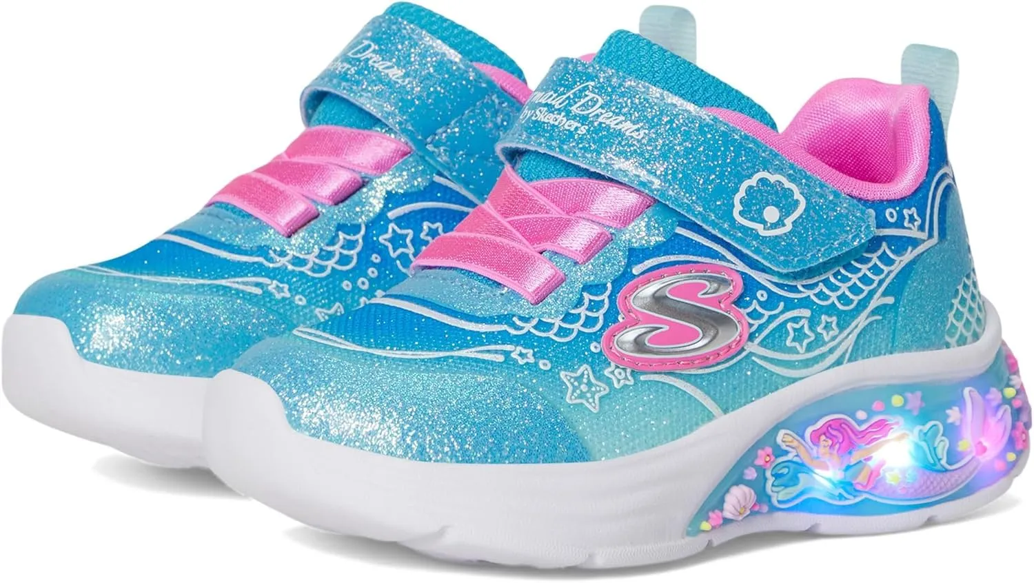 Skechers Girl's My Dreamers-Lil Mermaid Sneaker