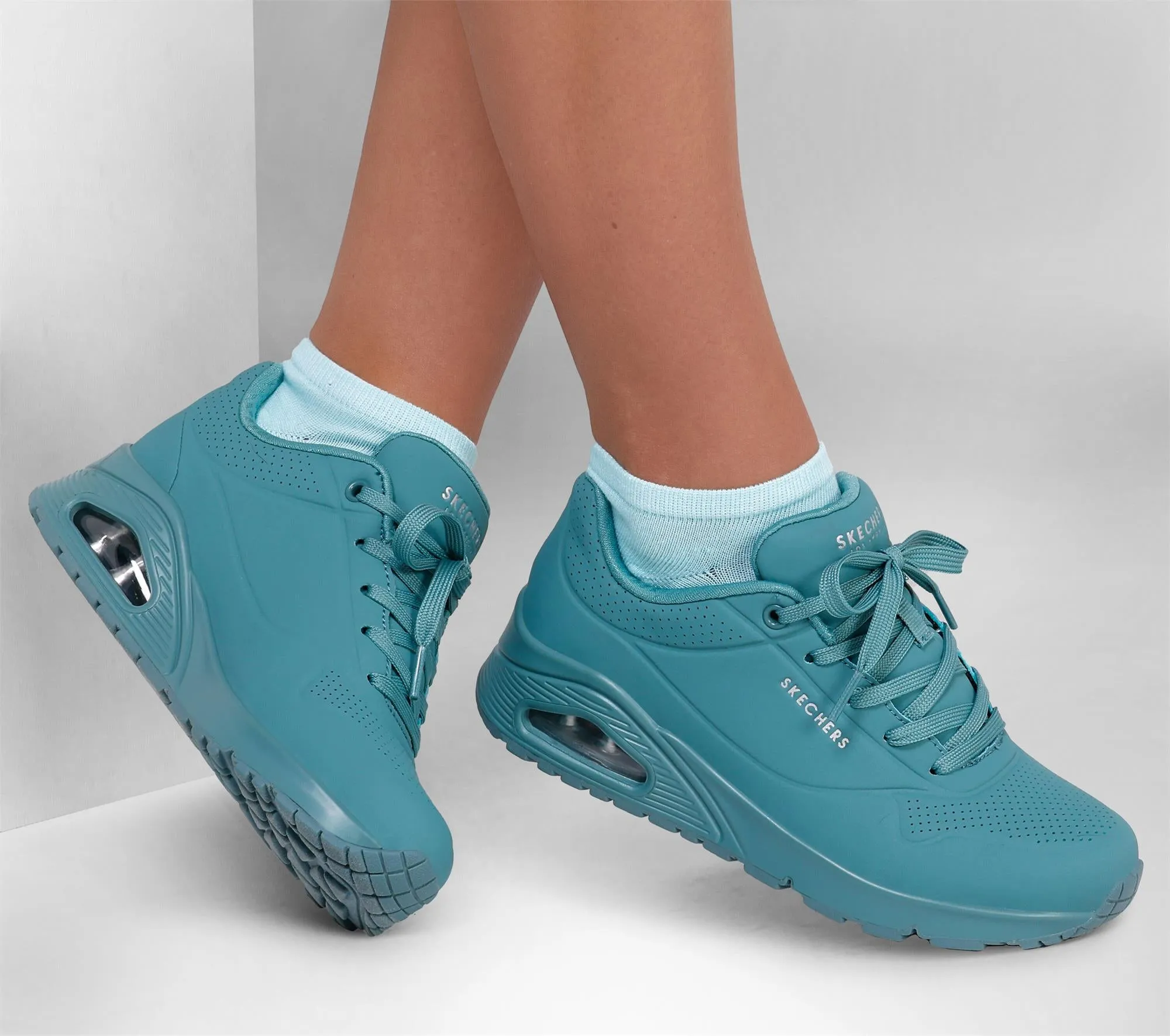 Skechers Ladies Uno  Stand On Air 73690/TEAL