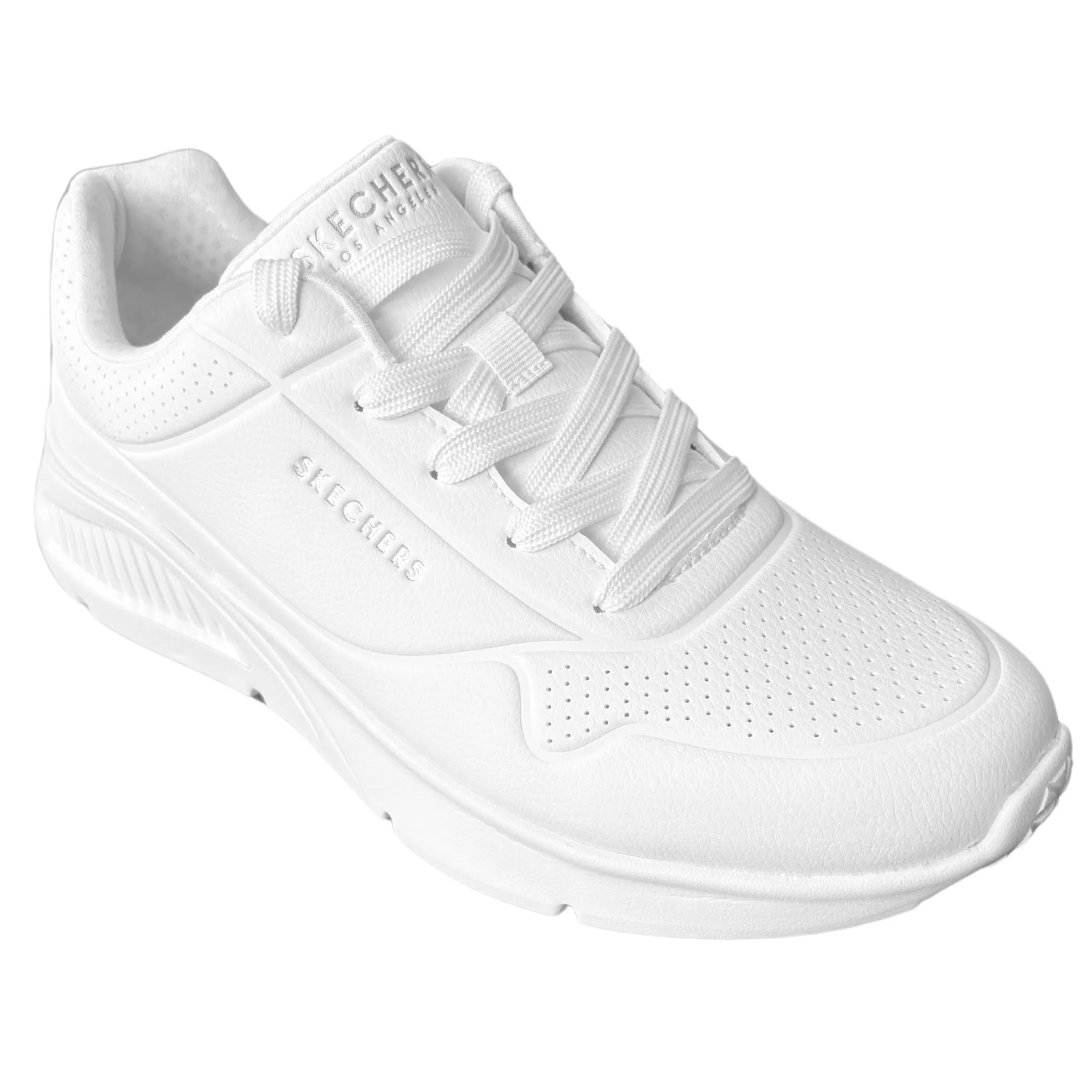 Skechers Men's 183122 Uno Lite- Lite Work White Casual Shoes