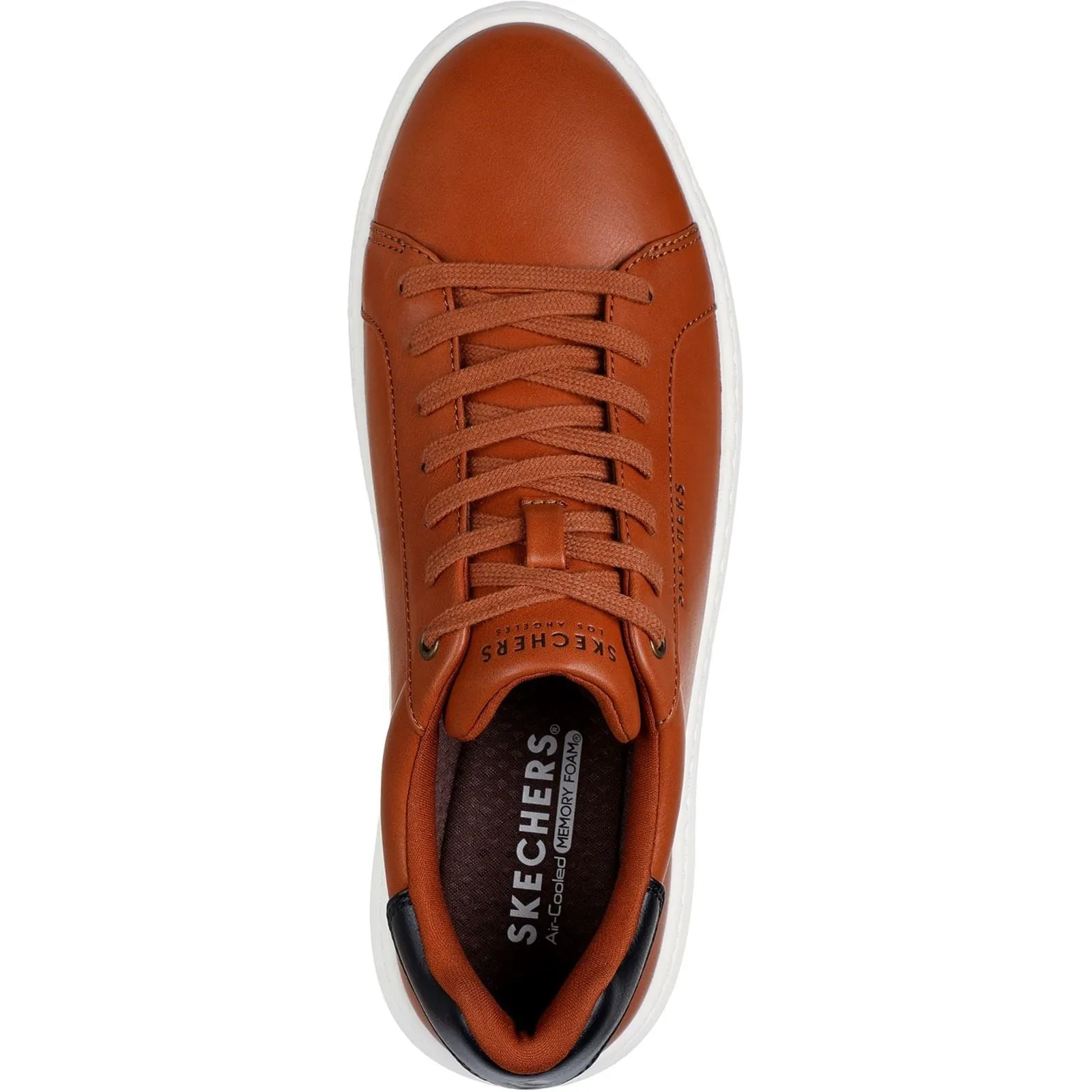Skechers Men's Court Break Suit Sneaker in Cognac