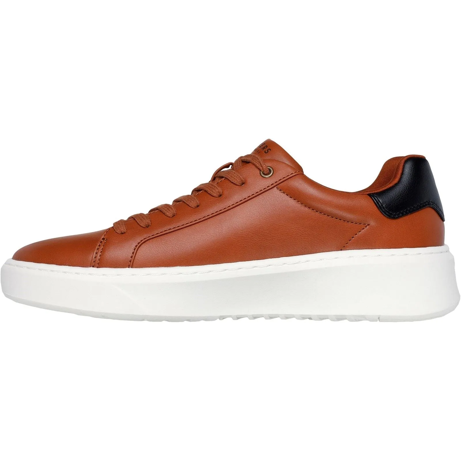 Skechers Men's Court Break Suit Sneaker in Cognac