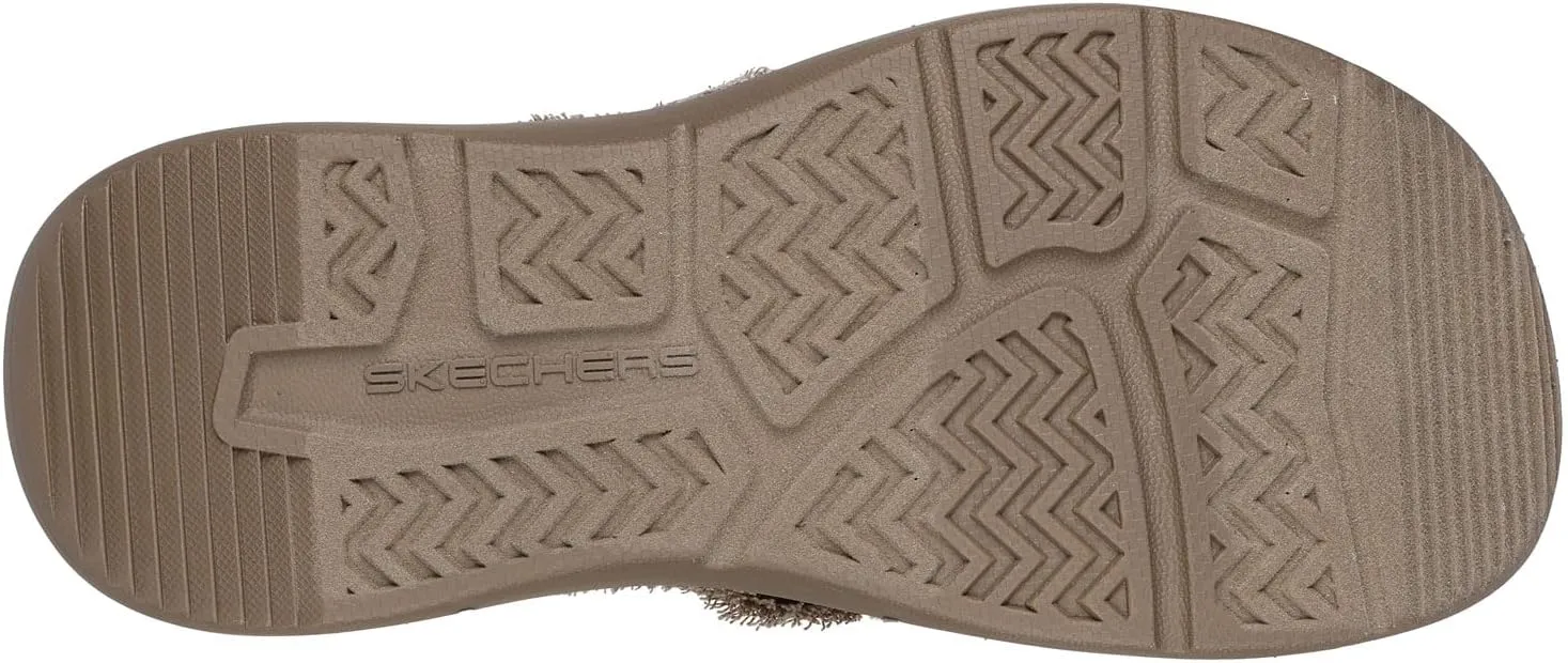 Skechers Men's Parson Sd-Gino Thong Sandal with Frayed Edges