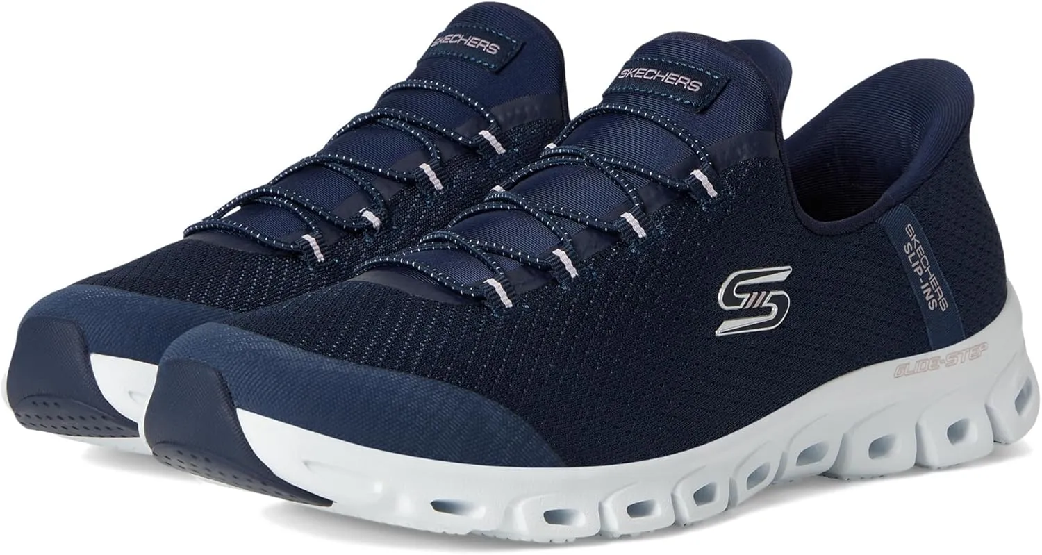 Skechers Sport Women's Glide-Step-Pursuit Hands Free Slip-INS Sneaker, NVY, 12