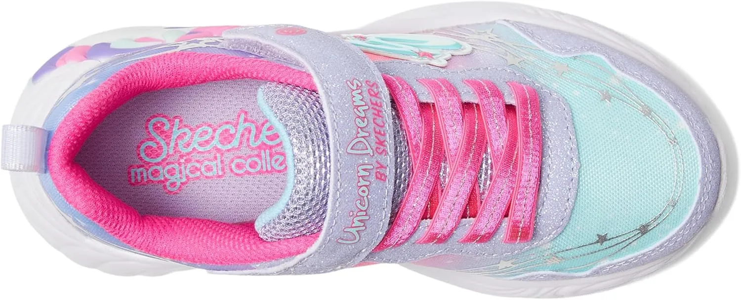 Skechers Unisex-Child Unicorn Dreams-Wishful Magi Sneaker