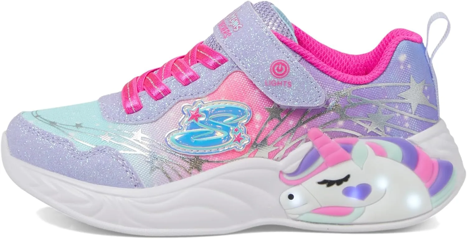 Skechers Unisex-Child Unicorn Dreams-Wishful Magi Sneaker