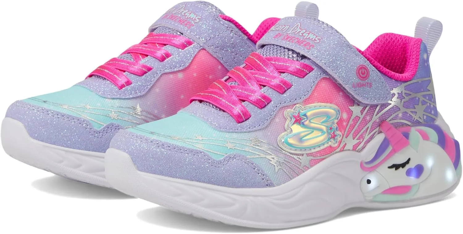 Skechers Unisex-Child Unicorn Dreams-Wishful Magi Sneaker