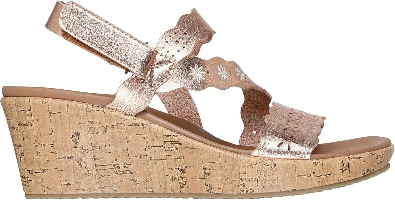 Skechers Women's Beverlee-Cherished Aura Wedge Sandal