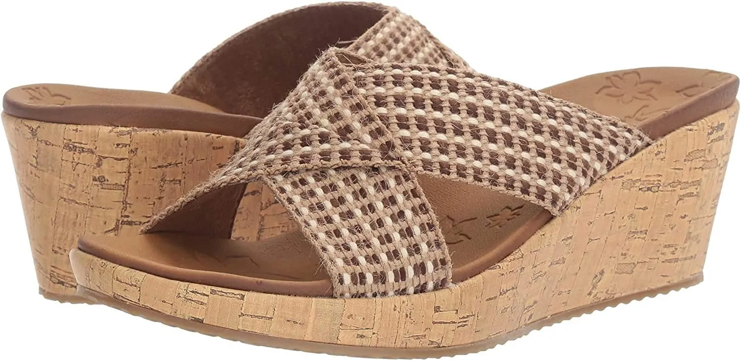 Skechers Women's Beverlee-Delighted Wedge Sandal