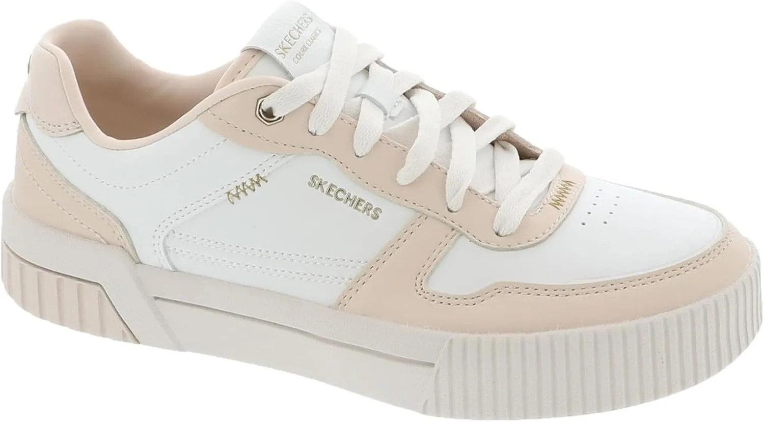Skechers Women's Jade-Best in Class Leather Lace-up Sneakers with Memory Foam