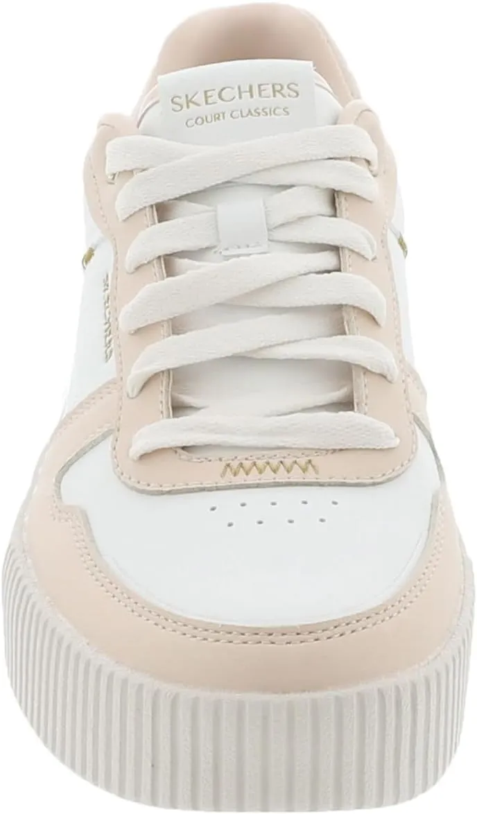 Skechers Women's Jade-Best in Class Leather Lace-up Sneakers with Memory Foam