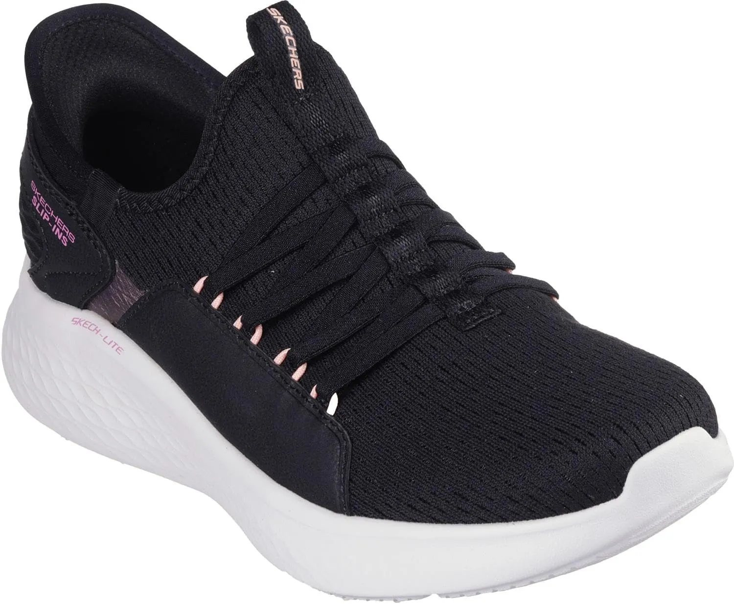 Skechers - Womens Skech-Lite Pro - Cruiser Slip On Shoes, Color Black/Pink, Size: 10 M US