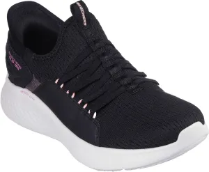 Skechers - Womens Skech-Lite Pro - Cruiser Slip On Shoes, Color Black/Pink, Size: 10 M US