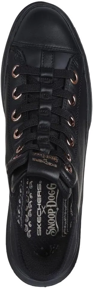 Skechers Women's Snoop Dogg:Snoop One-og Leather Hands Free Slip-ins Sneaker