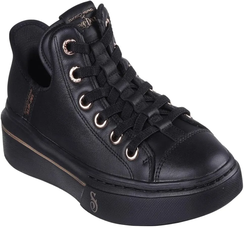 Skechers Women's Snoop Dogg:Snoop One-og Leather Hands Free Slip-ins Sneaker