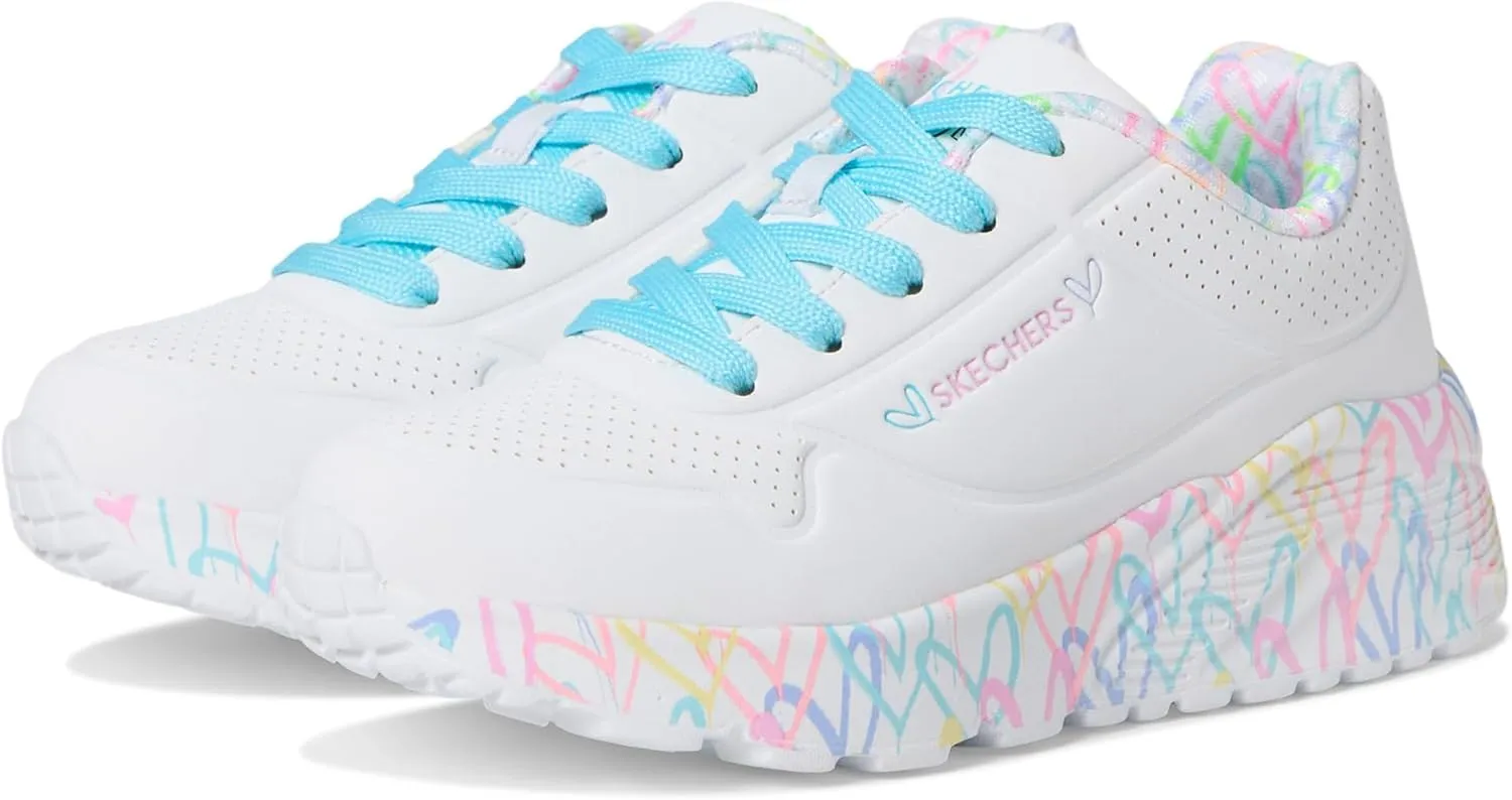 Skechers Women's Uno Lite-Lovely Luv 314976l (Little Big Kid) Sneaker