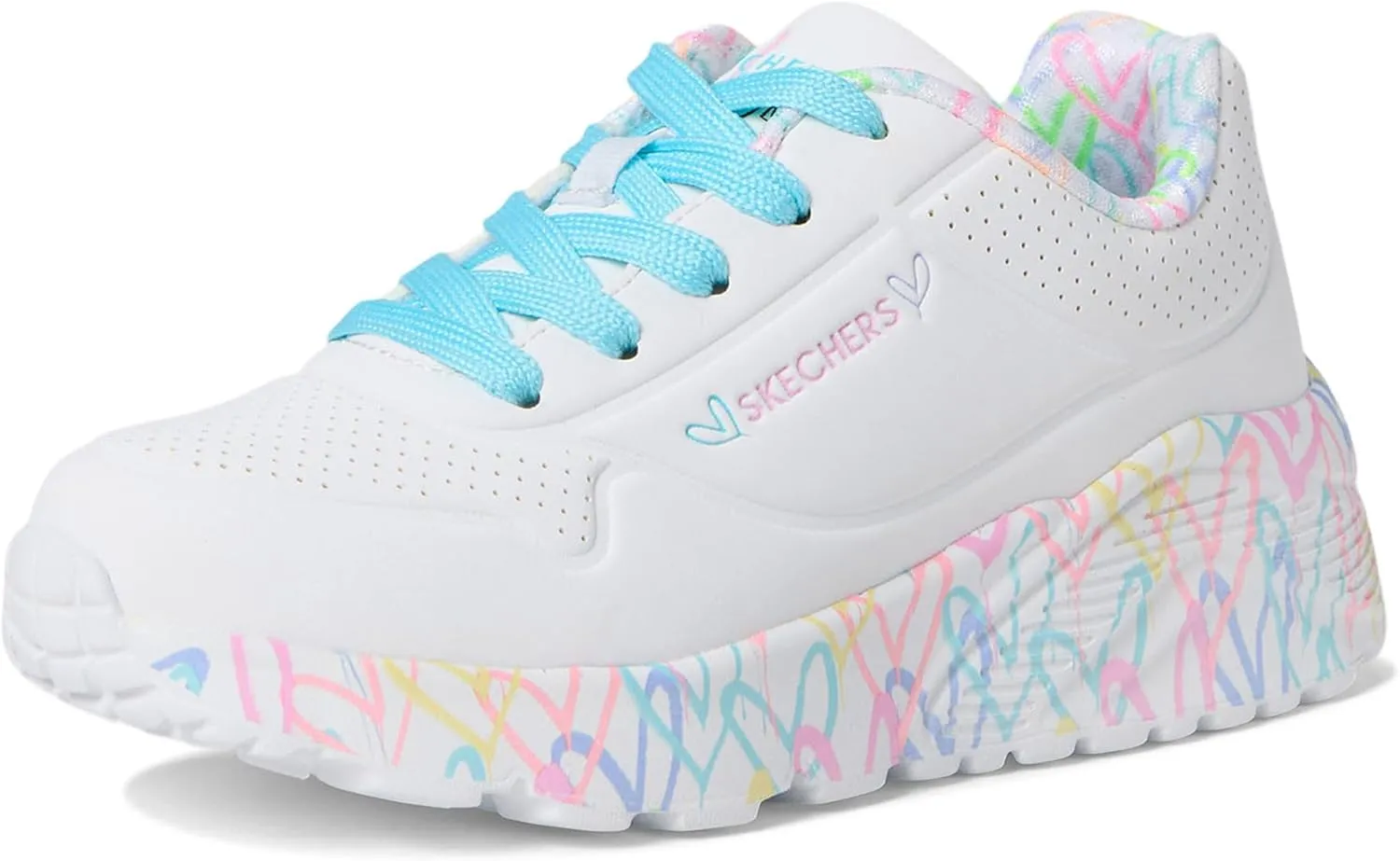 Skechers Women's Uno Lite-Lovely Luv 314976l (Little Big Kid) Sneaker