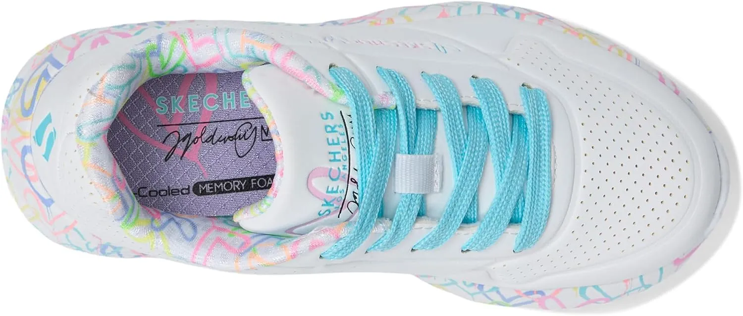 Skechers Women's Uno Lite-Lovely Luv 314976l (Little Big Kid) Sneaker