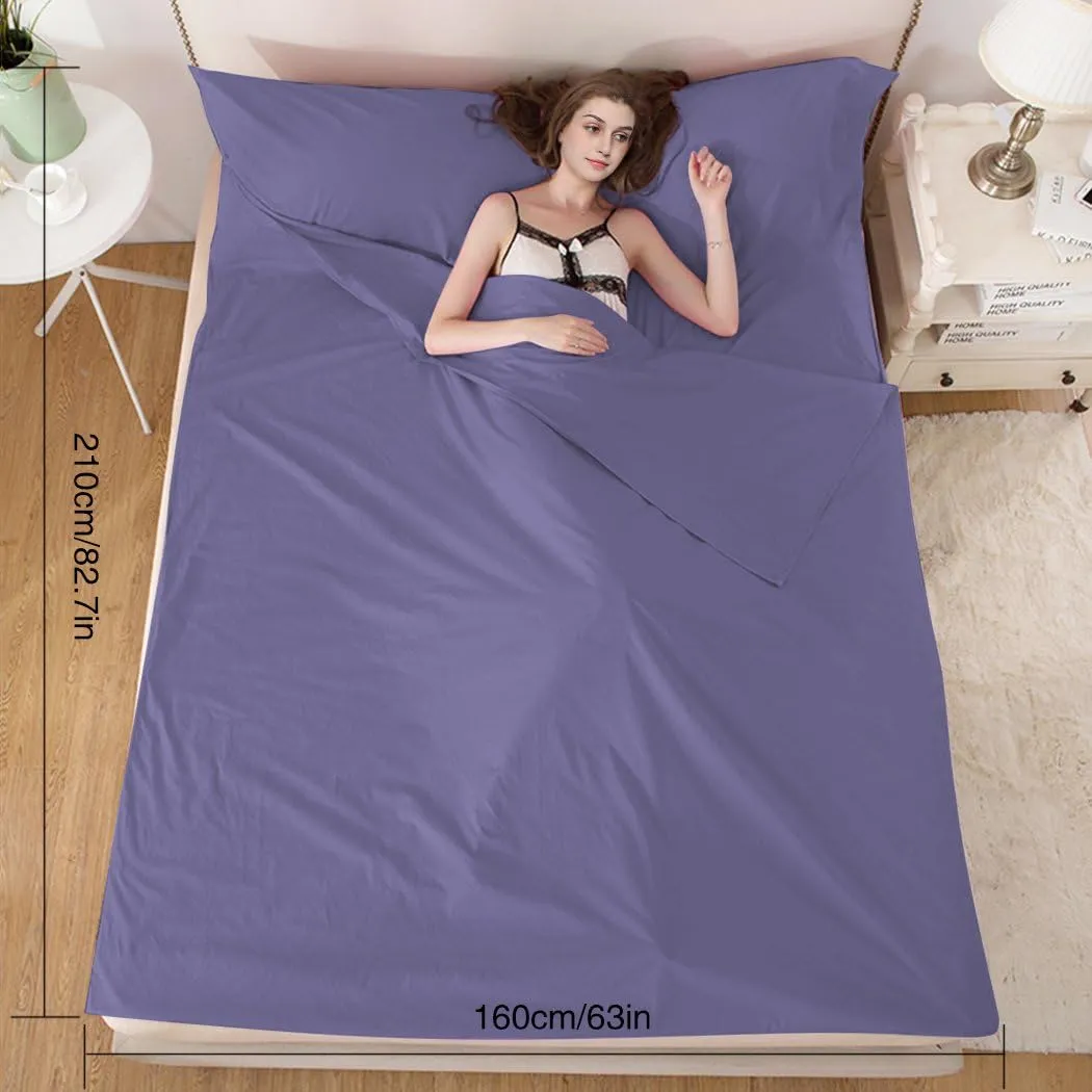 Sleeping Bag Liners Lightweight Travel Camping Sheet Sleep Bag Liner Adults Lightweight Warm Weather Hotel Compact Portable Sleeping Sack Indoor Outdoor Hostels Traveling Backpacking Hiking Blankets