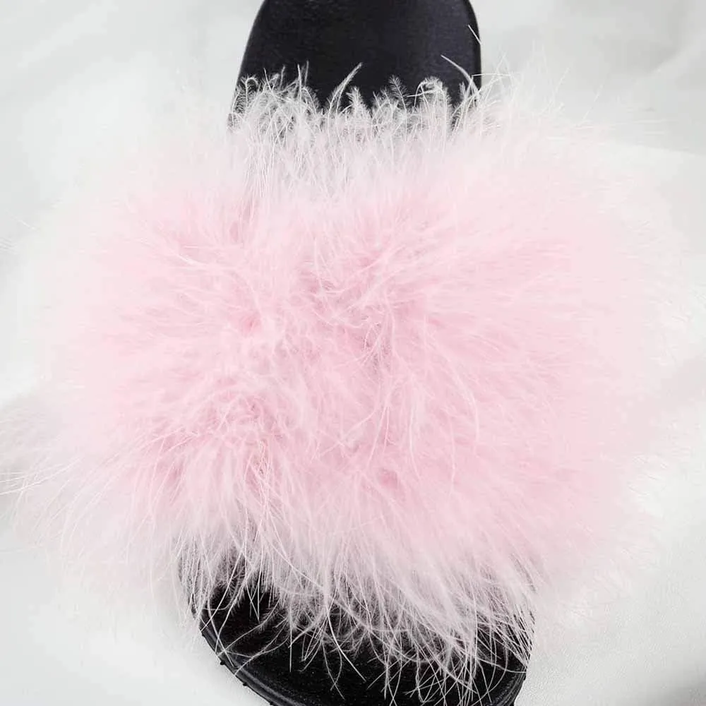 Sliders for Women, Women Slippers Comfortable Soft Winter Warm Home Slipper Fashion Faux Flops Shoes Fluffy Woman for Indoor Outdoor Fashion Sandals