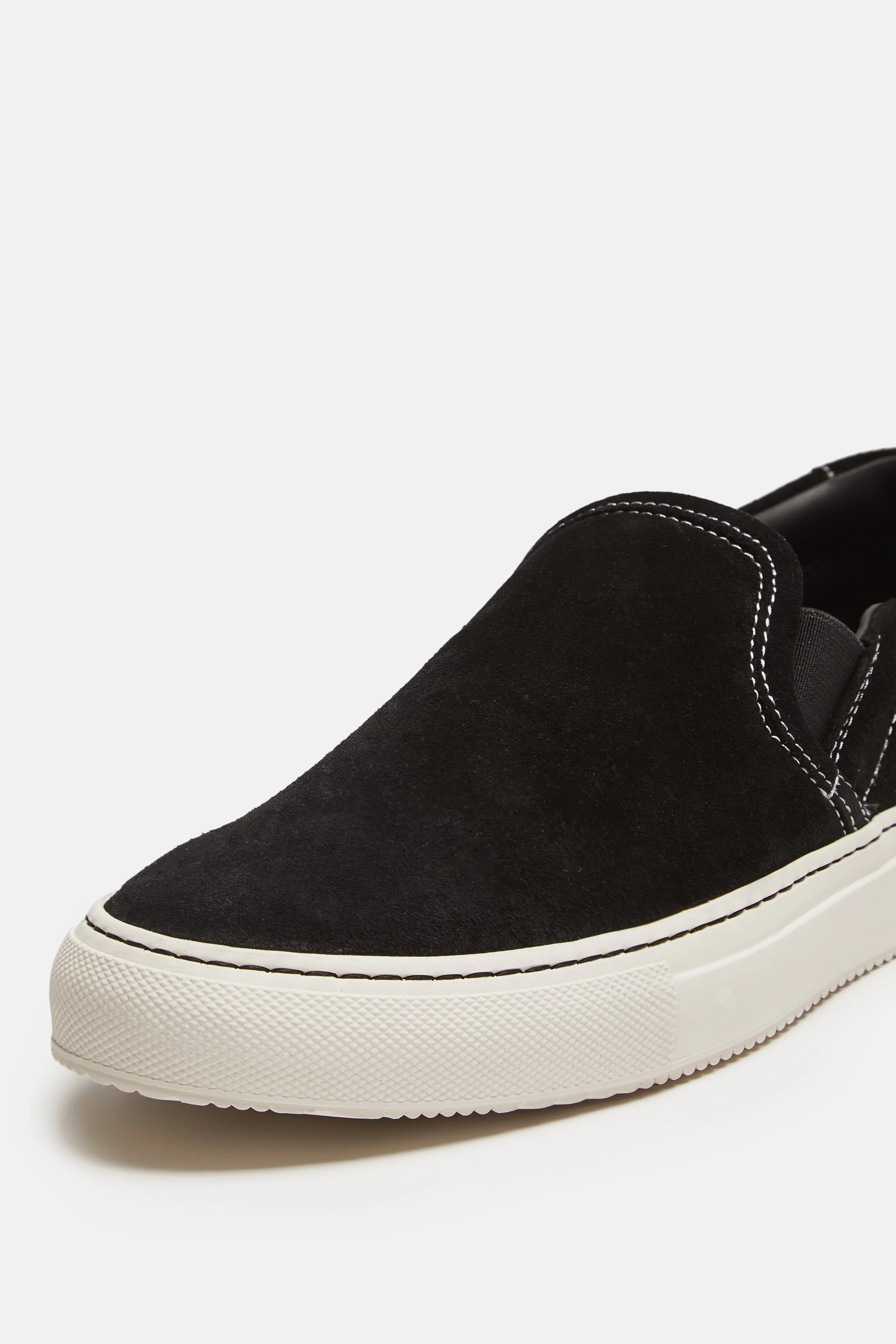 Slip On In Suede - Black