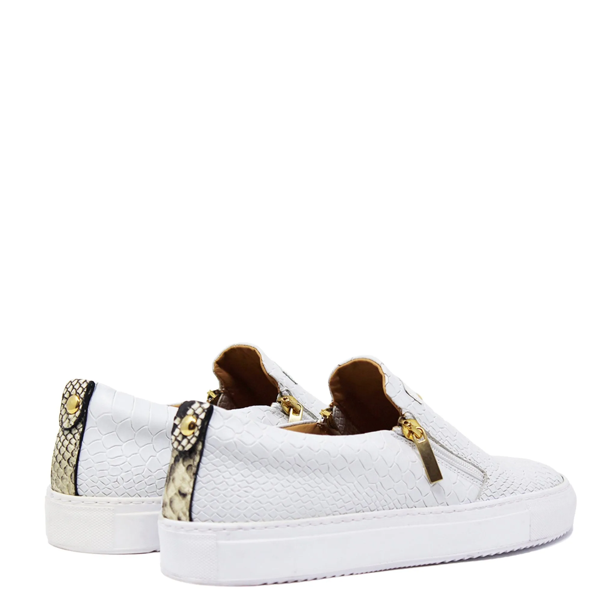 Slip-on White | Grey | Python