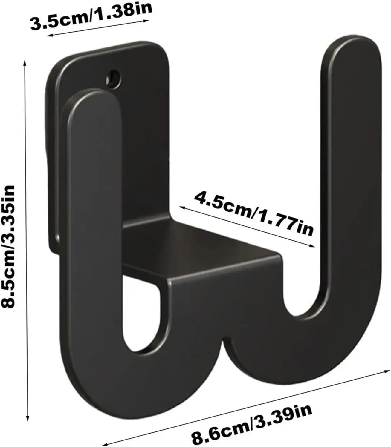 Slipper Hooks 6PCS Aluminum Alloy Bathroom Shoe Rack Simple Slipper Rack Wall Mounted Household Storage Hooks Shoe Organizer for Bathroom and Bedroom(Black)