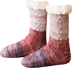 Slipper Socks for Women with Gripper - Cozy Soft Thick Fuzzy Non Slip Indoor Home Grips Socks - Winter Non Slip Thick Fuzzy Socks