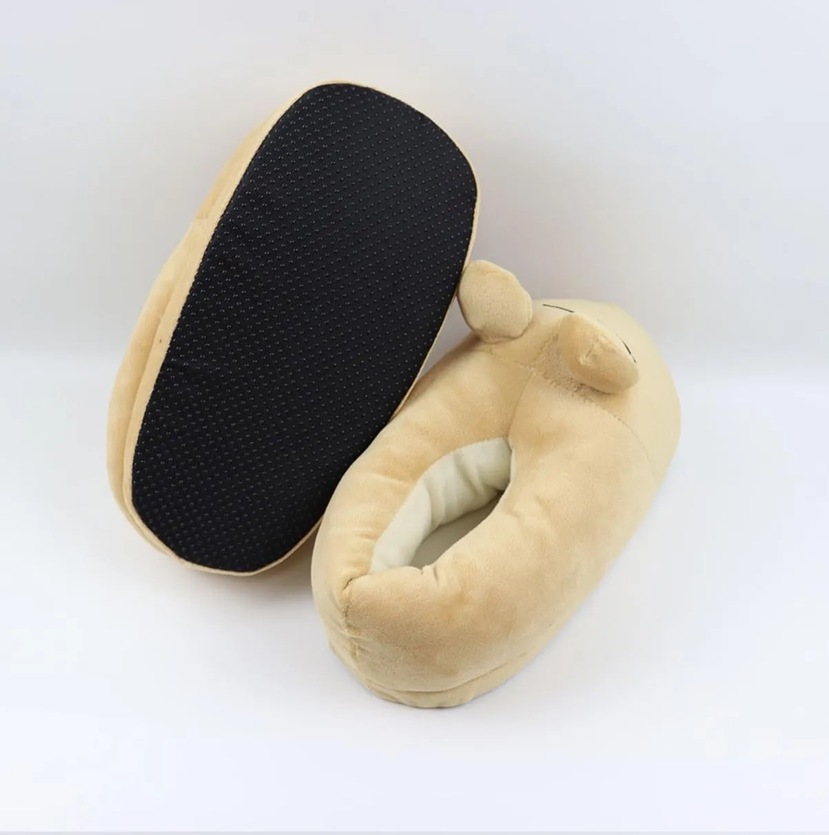 Slippers Alien Sad Pou Plush Doll Animal Fluffy Slippers for Children Adults Women Funny Winter
