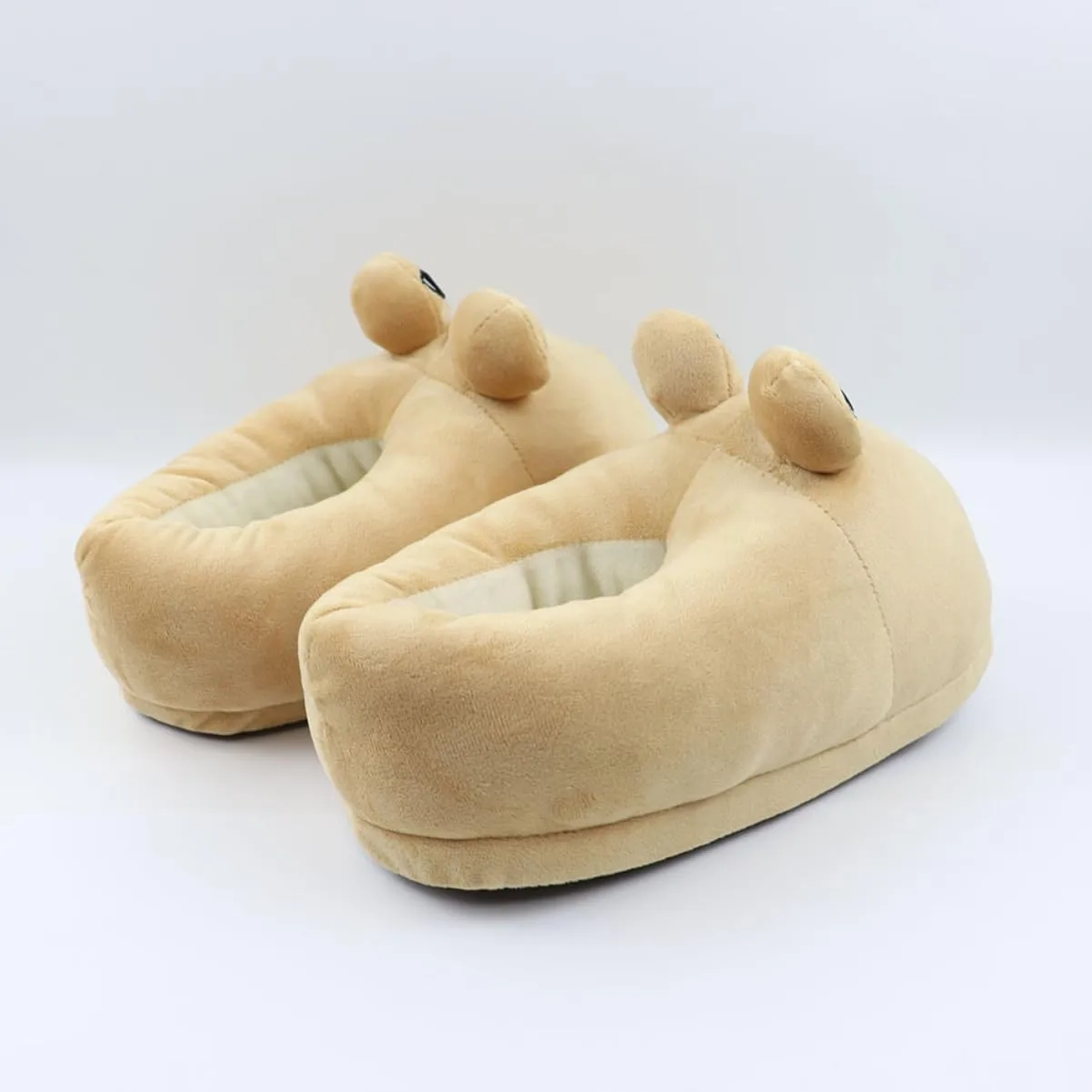 Slippers Alien Sad Pou Plush Doll Animal Fluffy Slippers for Children Adults Women Funny Winter