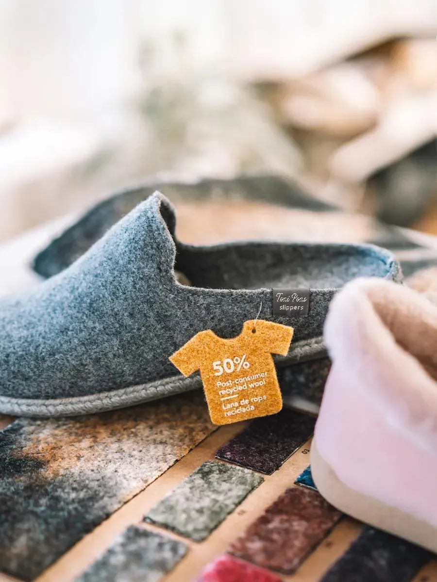 Slippers para hombre de lana reciclada | TOMAS-RW