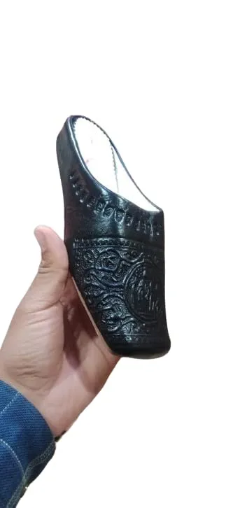 slippers,babouche for house slippers for women,women's slippers, shoes slippers with à heel,women slippers,house slippers leather slipper,house shoeshouse,handmade shoes for women (8 US, Black)