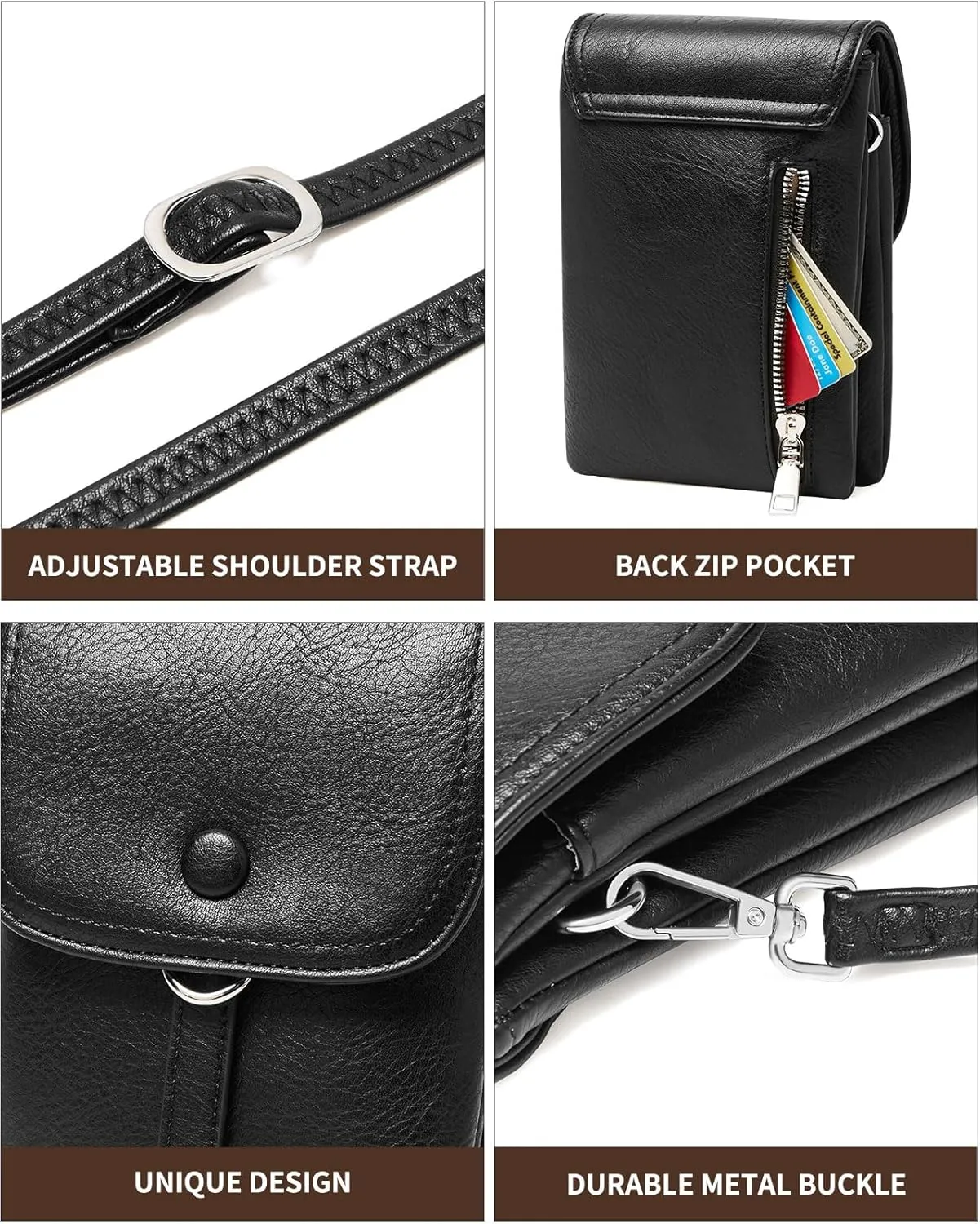 Small Crossbody Bags for women,Soft Leather Cell Phone Purse Lightweight,Little Crossbody Purses Women Trendy with Card slots