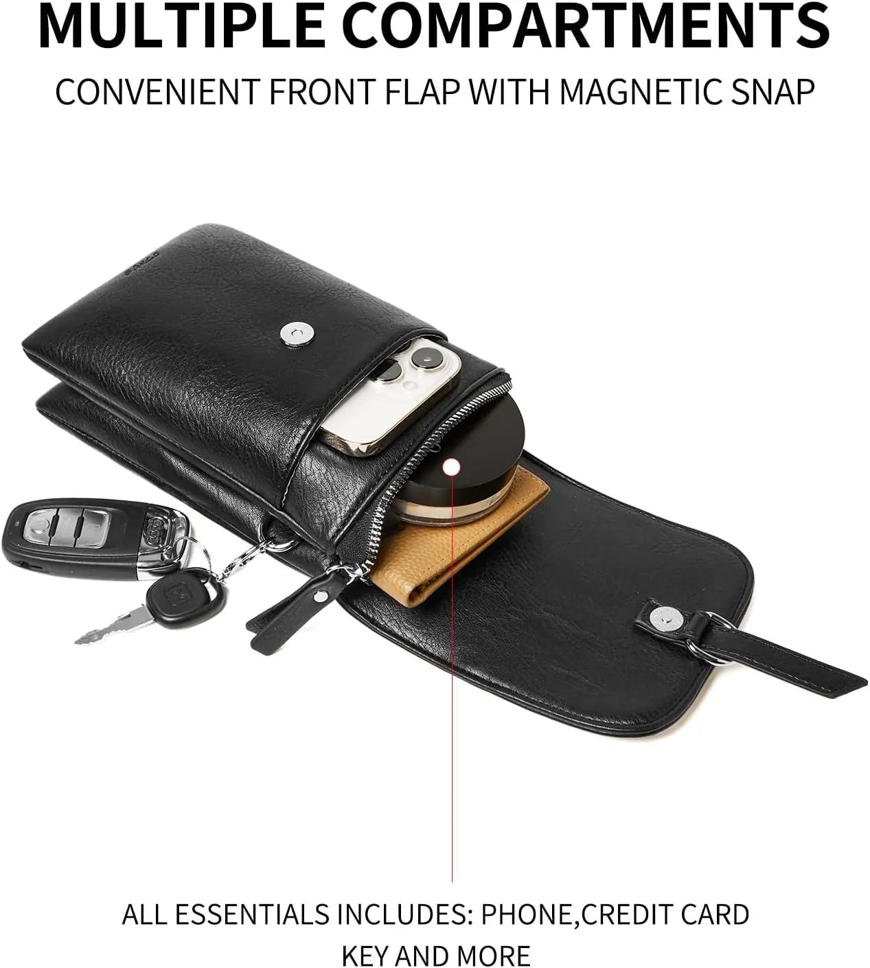 Small Crossbody Bags for women,Soft Leather Cell Phone Purse Lightweight,Little Crossbody Purses Women Trendy with Card slots
