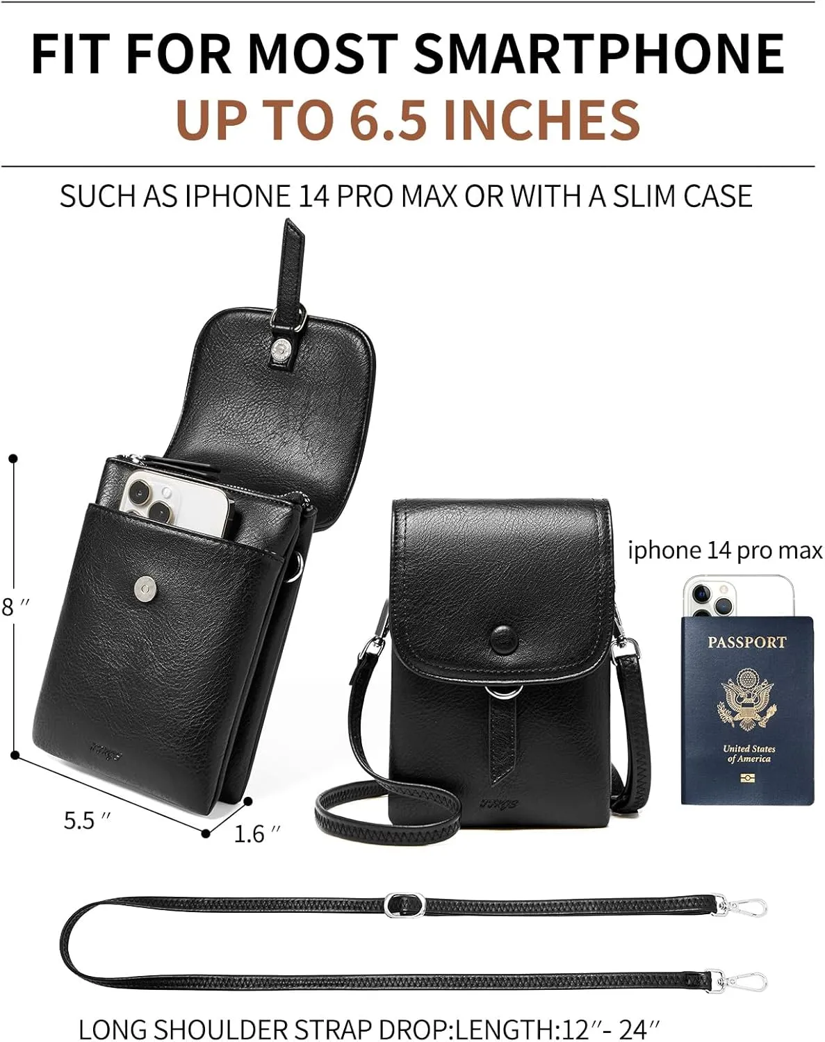 Small Crossbody Bags for women,Soft Leather Cell Phone Purse Lightweight,Little Crossbody Purses Women Trendy with Card slots