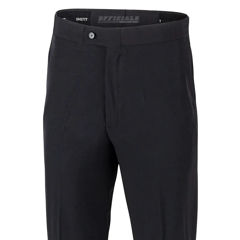 Smitty 4-Way Stretch Flat Front Referee Pants Hemmed to Length