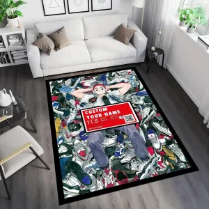 Sneaker Decoration Rug, Cool 3D Shoe Carpet for Sneakerheads, 3x5 4x6 5x7 6x9ft Sneaker Rugs Bedroom & Gamer Rooms Decor 11