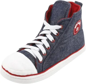 Sneaker Slippers for Women Plush Indoor House Sneaker Slippers, Men's Warm Comfy Plush Room High Top Fun Slipper Boots
